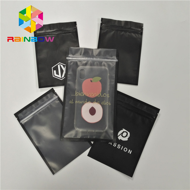 관례는 지퍼와 공간 정면으로 포장하는 전화 포탄을 위한 3 옆 물개 비닐 봉투를 인쇄했습니다