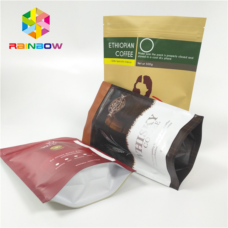 벨브를 가진 알루미늄 호일을 포장하는 박판으로 만들어진 물자 음식 플라스틱 주머니