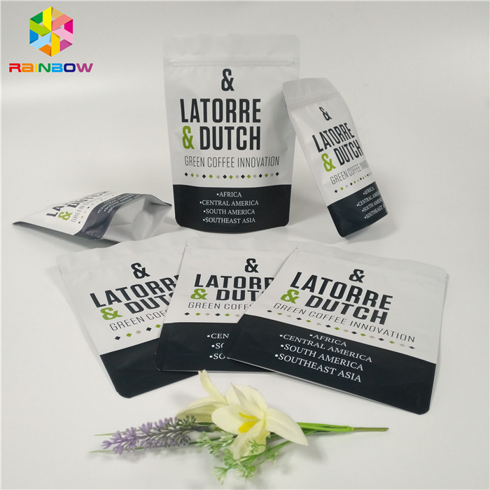 Reclosable 벨브 1회분의 커피 봉지 박판으로 만들어진 물자를 포장하는 지플락 포일 주머니