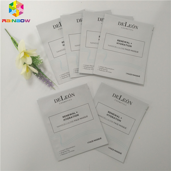 알루미늄 호일 플라스틱 화장품 포장 부대 얼굴 패킹 3 측 물개 가면 소포