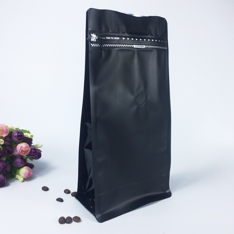 벨브를 가진 일렬로 세워진 Zip 자물쇠 편평한 바닥을 포장하는 매트 Resealable 플라스틱 주머니