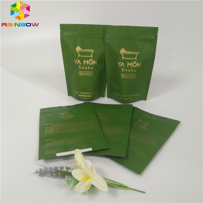 소금 포일 주머니 포장 지퍼 정상은 지플락 Bath 소금 부대 알루미늄 호일을 위로 서 있습니다