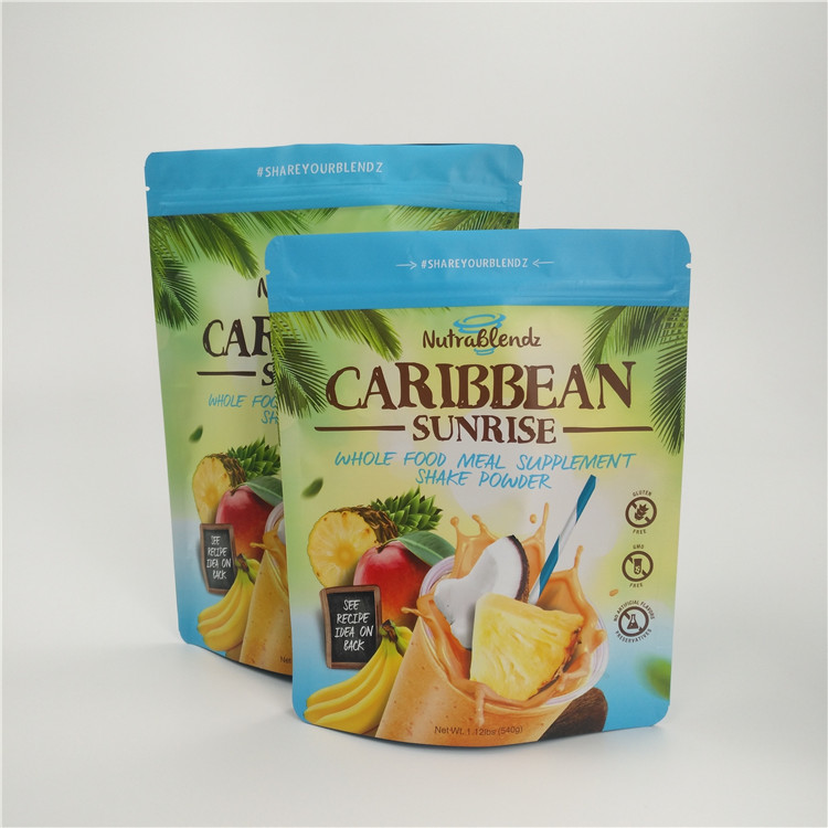 사진 요판 인쇄는 지플락 부대, 지퍼를 가진 분유 알루미늄 호일 주머니를 위로 서 있습니다