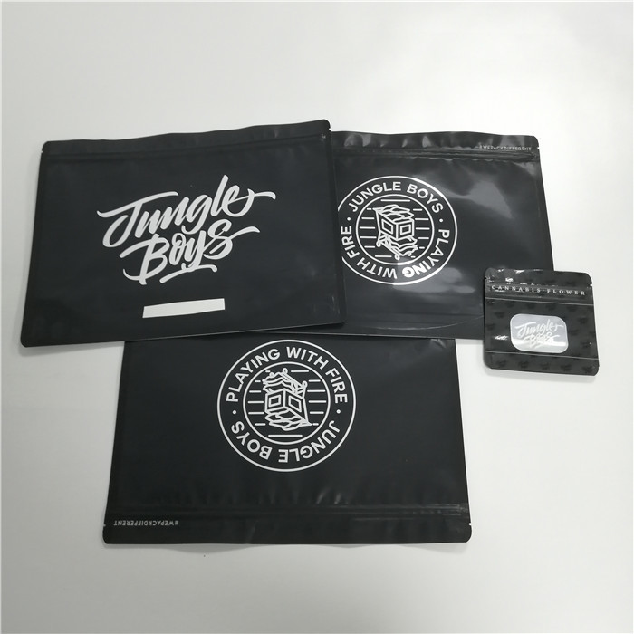 생물 분해성 주문 지플락 부대는 담배 잎 포장 정글 소년 Mylar를 위로 서 있습니다