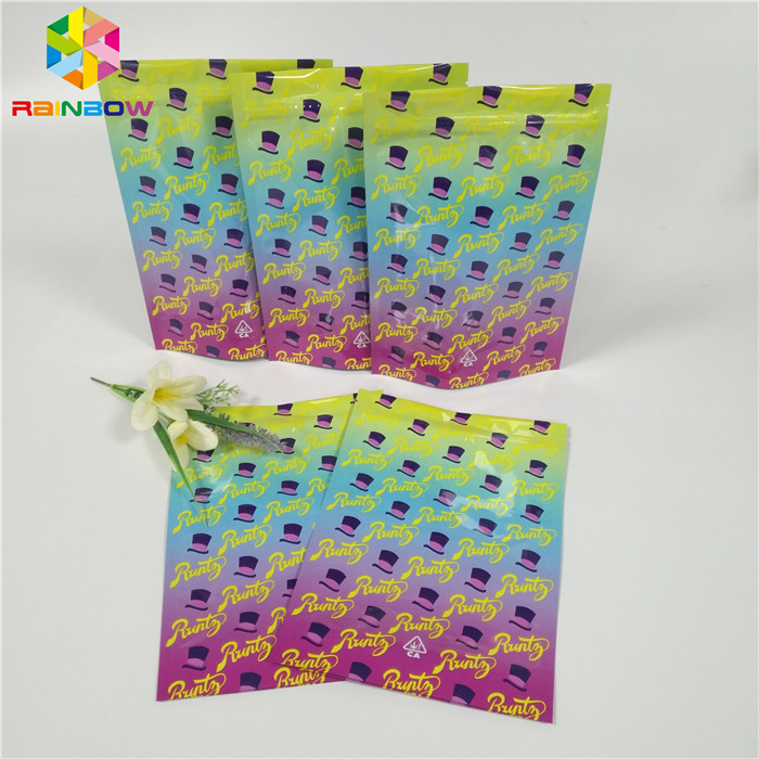 지퍼 포일 포장 부대 Runtz 잡초 과자 Runtz 정글 소년 플라스틱 Mateial