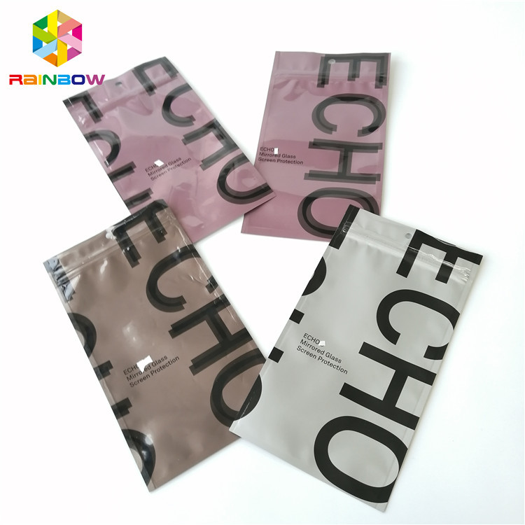 알루미늄 호일 지플락 패킹은 3 편들어진 밀봉한 플라스틱 빈 차 주머니를 자루에 넣습니다