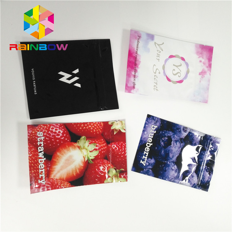 화장용 메이크업 팩을 위한 광택이 없는 알루미늄 호일 포장 부대 3 옆 물개 주머니