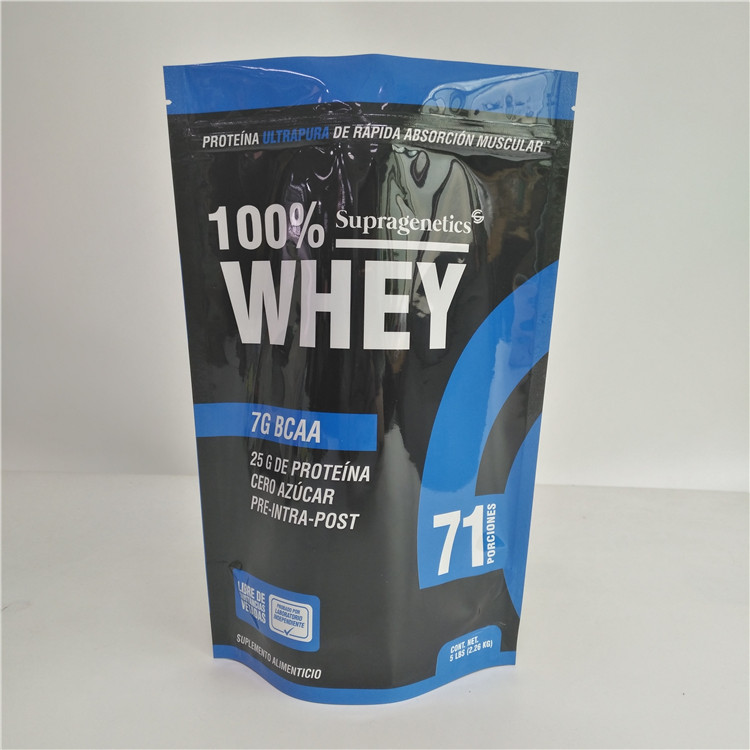 주머니 5lb 2kg를 포장하는 관례에 의하여 인쇄된 식사 부대 커피 초콜렛 분말을 위로 서 있으십시오