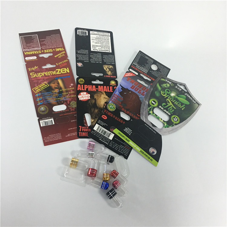 표범 코뿔소 25k 남성 증진 알약 포장 물집 전시 서류상 카드 상자