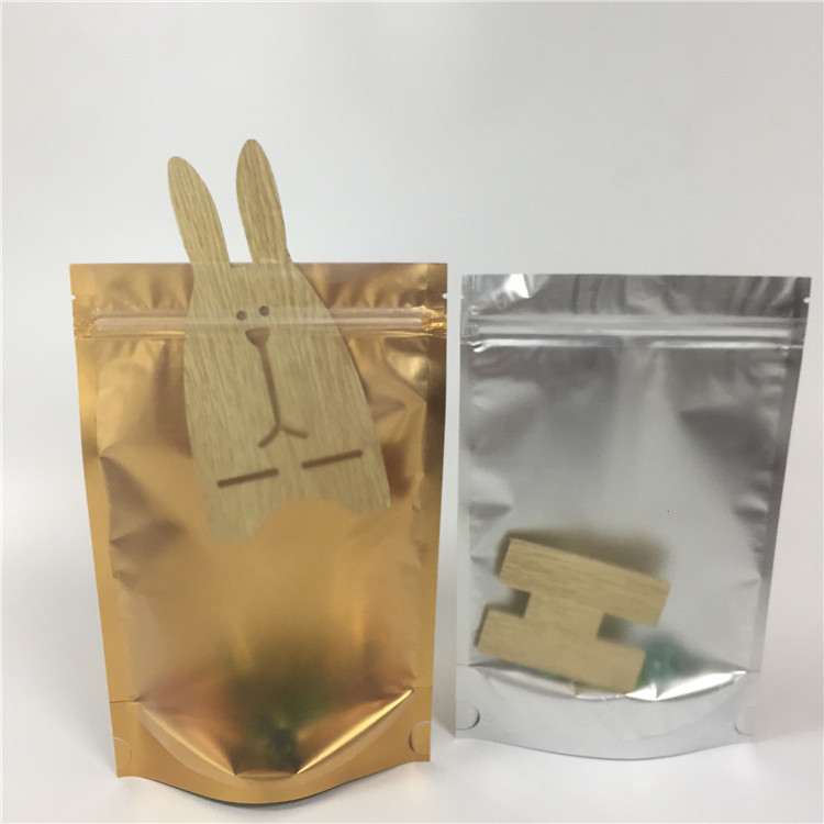 박판으로 만들어진 알루미늄 호일 Zip 자물쇠 부대는 주머니 투명한 옆 방습을 위로 서 있습니다