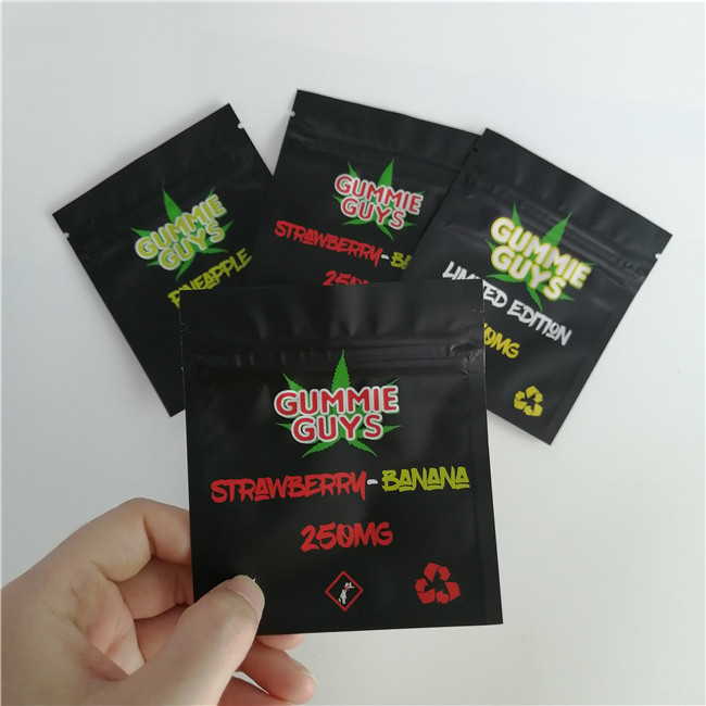 밀봉되는 Resealable 3 측을 포장하는 알루미늄 호일 Zip 자물쇠 플라스틱 주머니