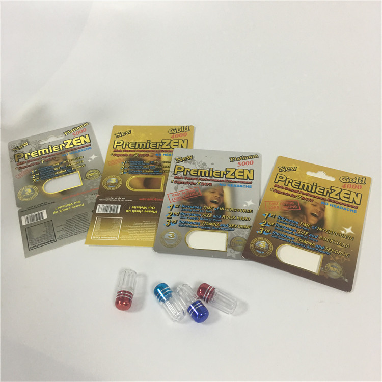 CBD 종이 물집 카드 UV 전시 상자를 가진 포장 남성 증강 인자 알약 사용법