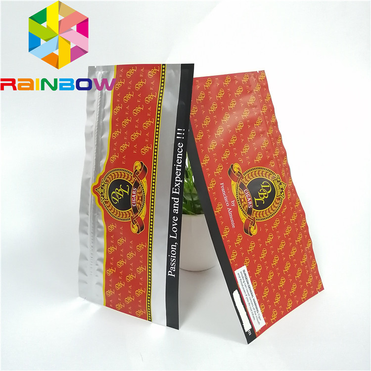 명확한 자필 서리로 덥은 여송연 음식 저장을 포장하는 Resealable 지플락 플라스틱 주머니