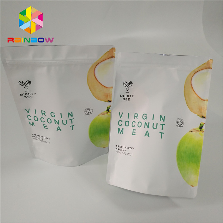 알루미늄 호일 Mylar 플라스틱 Resealable 식사 사탕 설탕 패킹을 위한 주머니 Doypack를 위로 서 있습니다