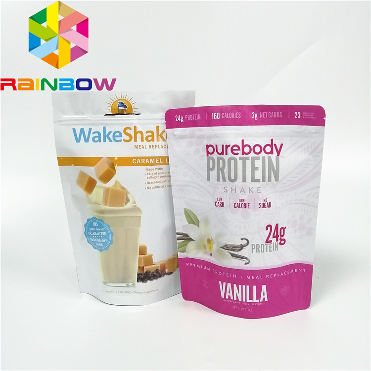 순수한 비타민 C 분말 플라스틱 주머니 포장은 최고 Zip Mylar 포일 주머니를 위로 서 있습니다