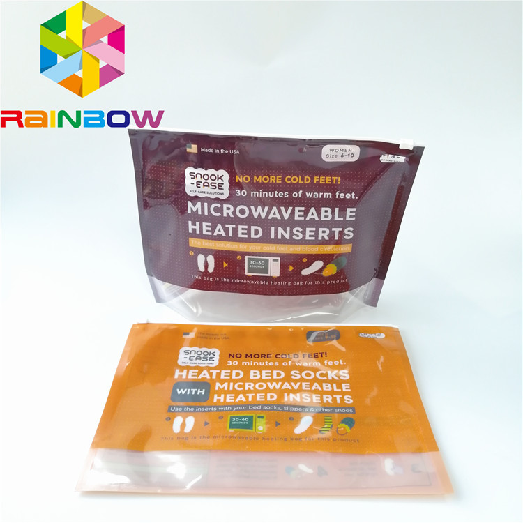 Mens 내복 의복 플라스틱 주머니 포장은 서 있어 위로 지퍼 부대 관례를 미끄러지