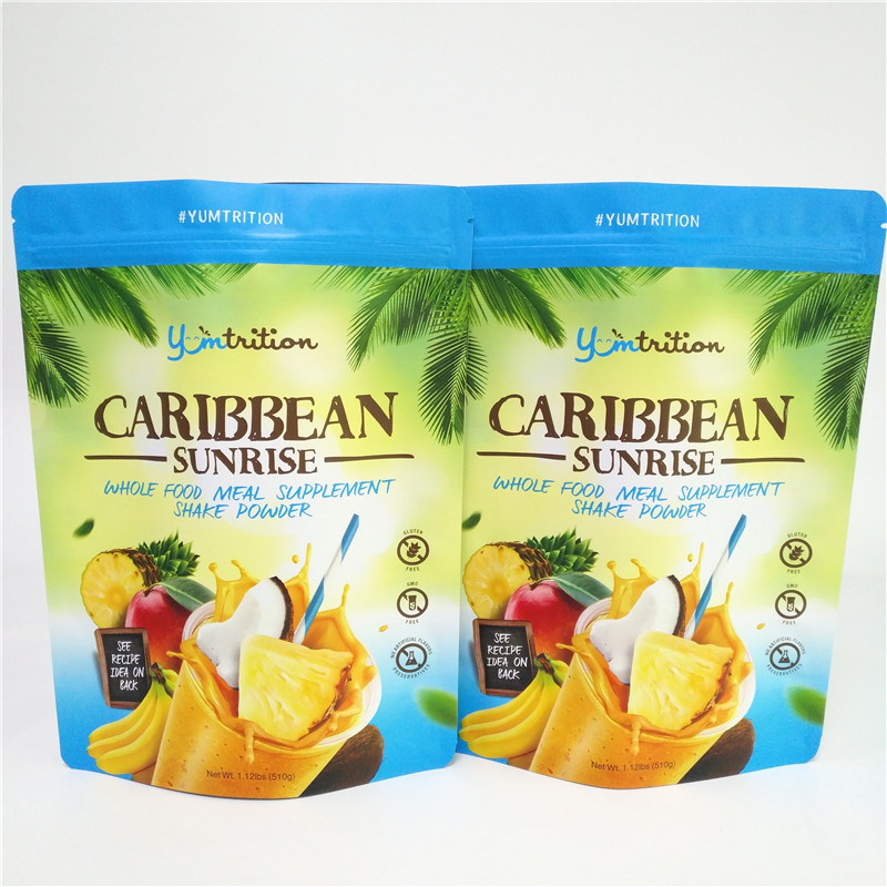 Resealable 식품 포장 알루미늄 호일 부대 지퍼를 가진 플라스틱 Doypack 보충교재 분말