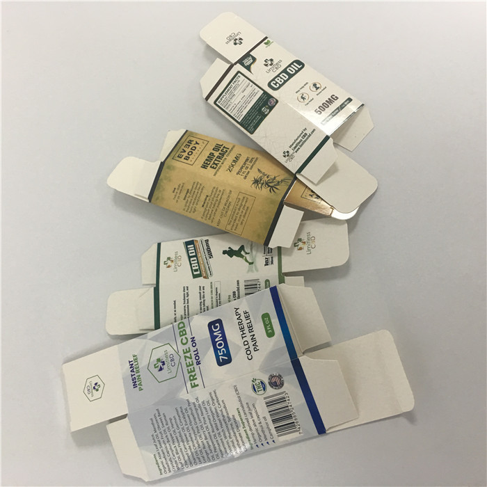 주문 호화스러운 서류상 마분지 CBD 기름 vape 펜 포장 상자