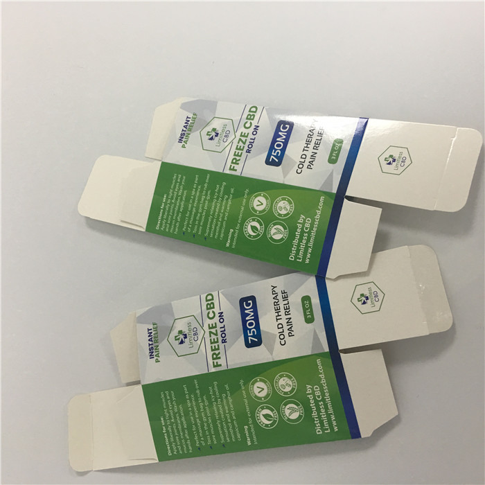 관례 CMYK는 로고 백색 두꺼운 종이 CBD Vape 포장 상자를 인쇄했습니다