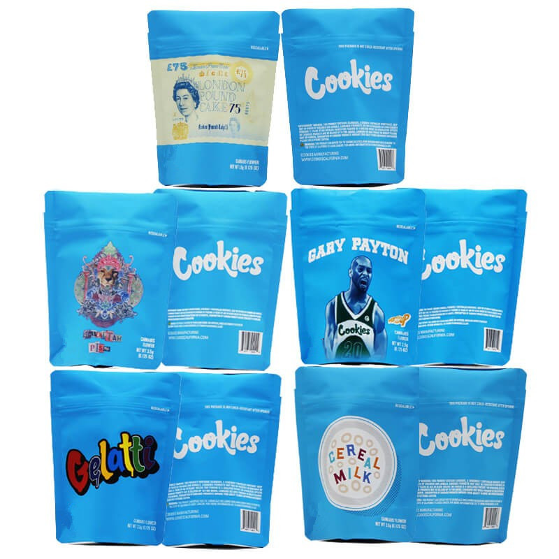 Mylar 주머니 부대 MOPP/VMPET/PE 물자를 포장하는 CBD Runtz 과자 Resealable Ziplock