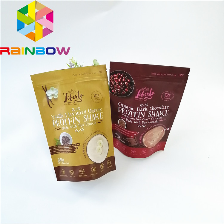 Mylar는 재상할 수 있는 지퍼 주머니 부대 디저트 차 커피 패킹 냄새 증거를 위로 서 있습니다