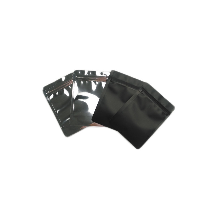 알루미늄 호일 음식을 위한 작은 지퍼 부대를 포장하는 광택이 없는 지상 플라스틱 주머니