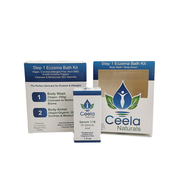 소매 피부 관리 몸 세척 신청을 포장하는 광택 있는 백색 마분지 종이상자