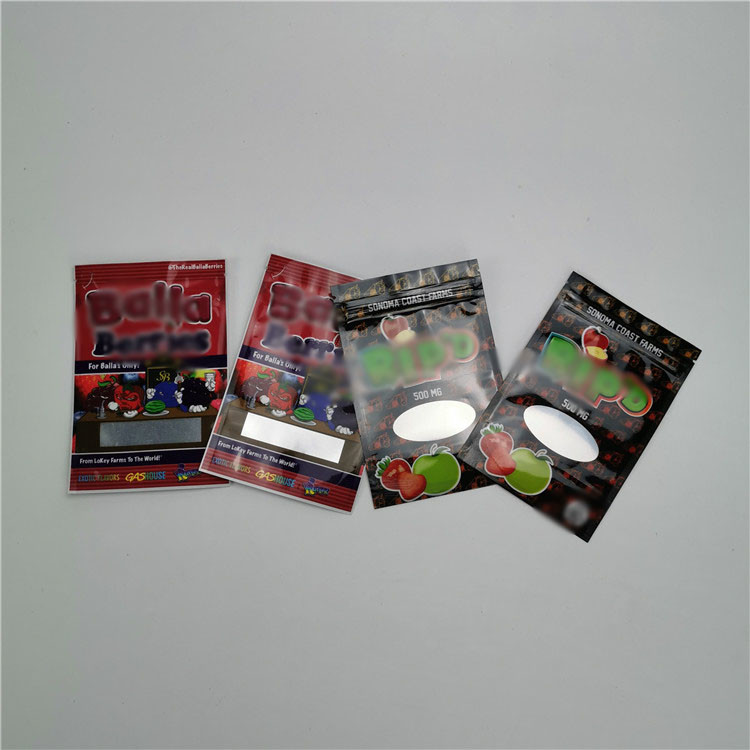 100% 유기 상업용 대마 CBD 고무 같은 패킹을 포장하는 작은 부대 플라스틱 주머니