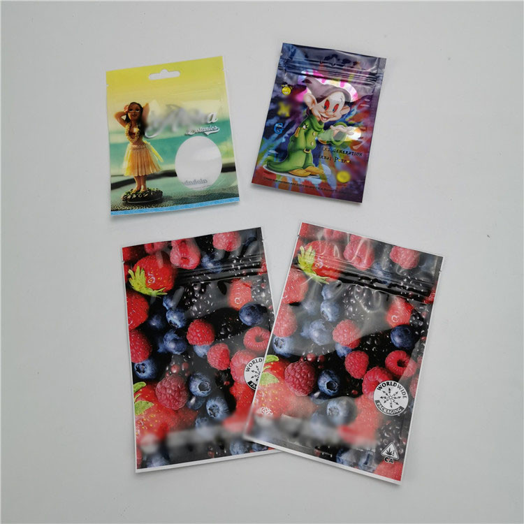 알루미늄 호일을 포장하는 CBD 플라스틱 주머니는 아이 증거 Ziplock 부대를 위로 서 있습니다