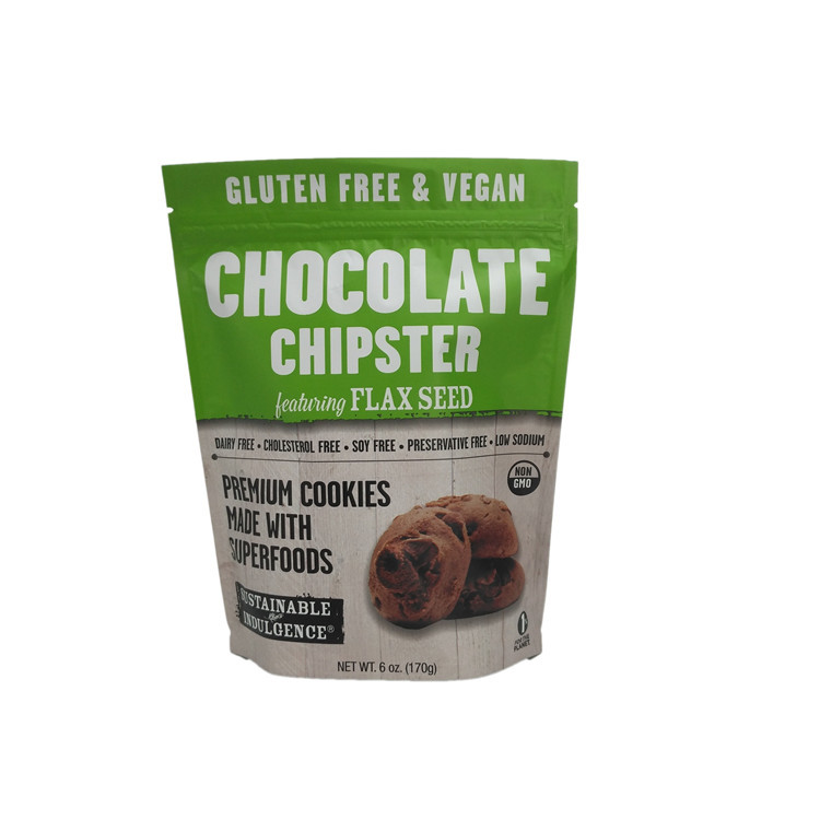 식사 포장 ziplock에 의하여 박판으로 만들어진 포일은 주머니를 위로 서 있습니다