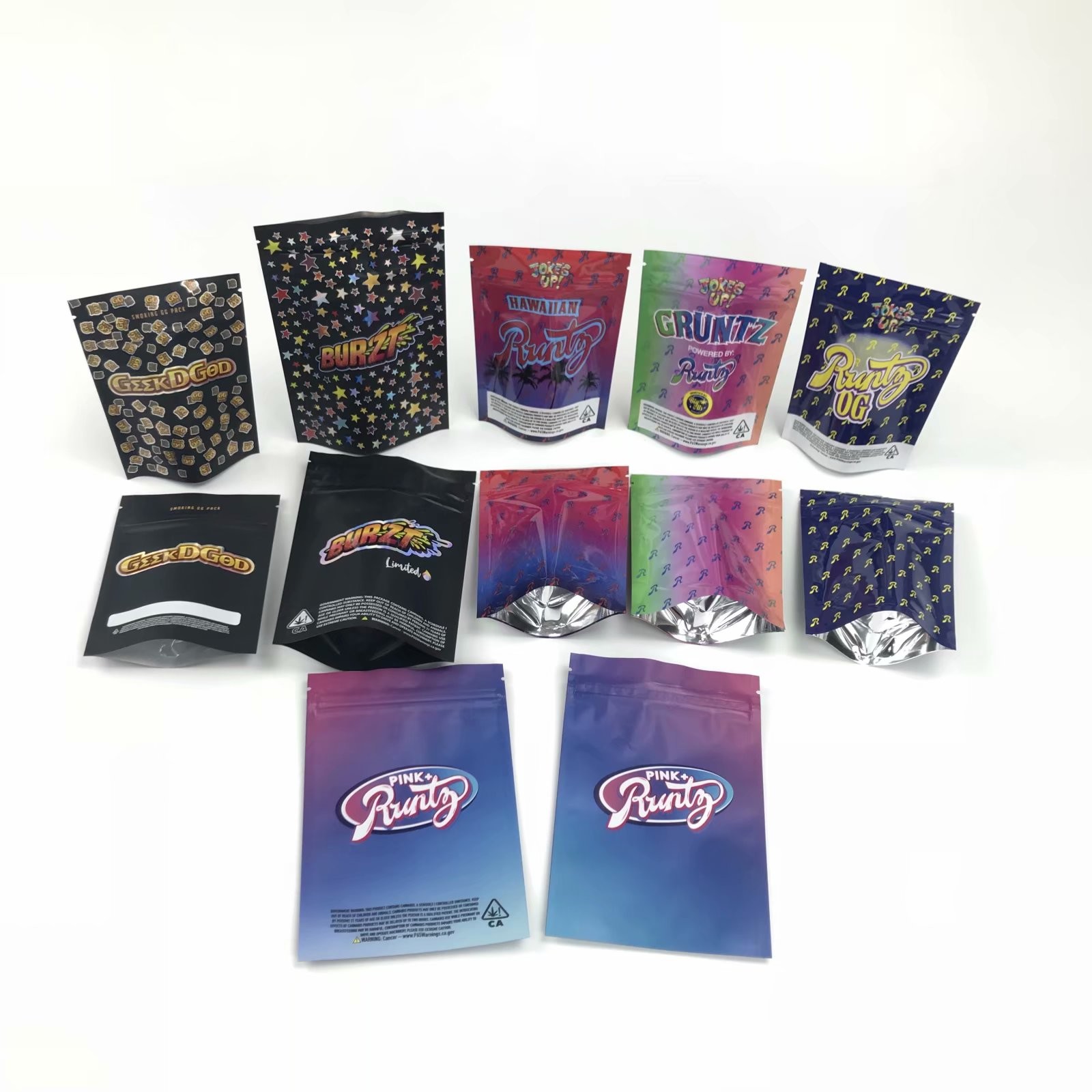 의학 맛있는 Doypack가 두 배 지퍼를 가진 주머니를 위로 서 있는 자유롭게 주문을 받아서 만들어진 아이 증거 향낭을 간색하십시오