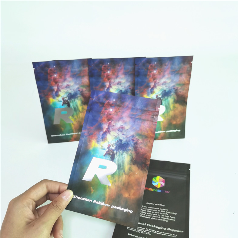 알약 포장을 위한 지플락 향낭을 포장하는 냄새 증거 편평한 플라스틱 주머니