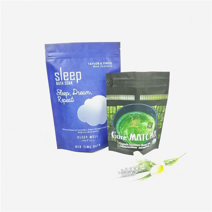 지플록식 도이팩 커피백을 패키징하는 맞춘 알루미늄 호일 12 온스 목욕 소금 / 시체 관목숲 크림