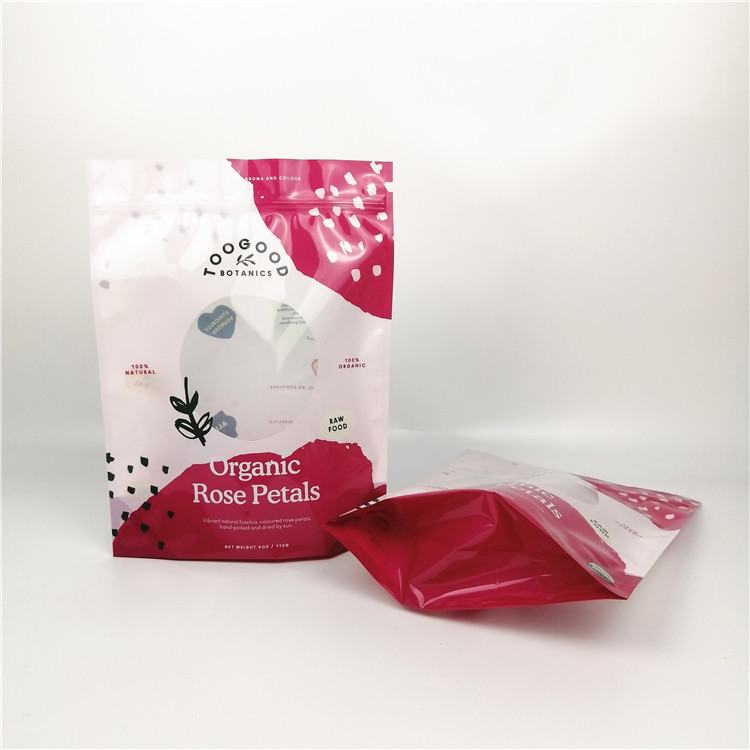 지퍼 백 위로 0.125 온스 3.5g 꽃분말 CYMK 입지