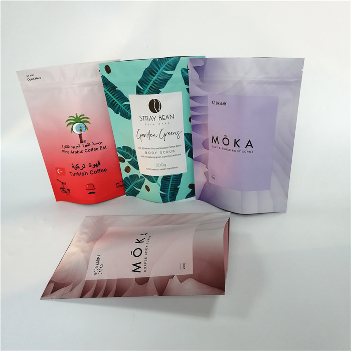 밸브와 모시처 증명 분쇄 커피 가방을 패키징하는 거싯 포일 작은 주머니를 견디세요