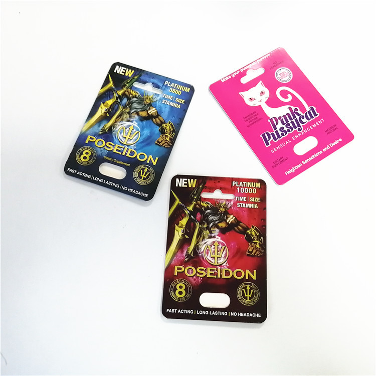 라이노 피임약 남자 개선제 성적 능력 라이노 형상 캡슐 종이 카드를 위한 디스플레이 박스