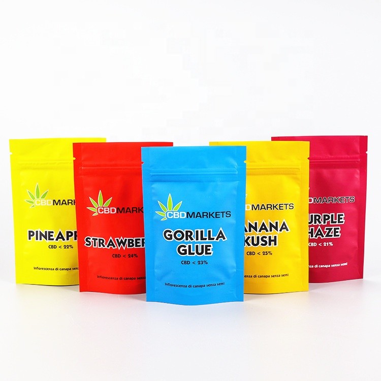 팁 위로 재밀봉할 수 있는 잡초 CBD VMPET 180 마이크 마일라 입지