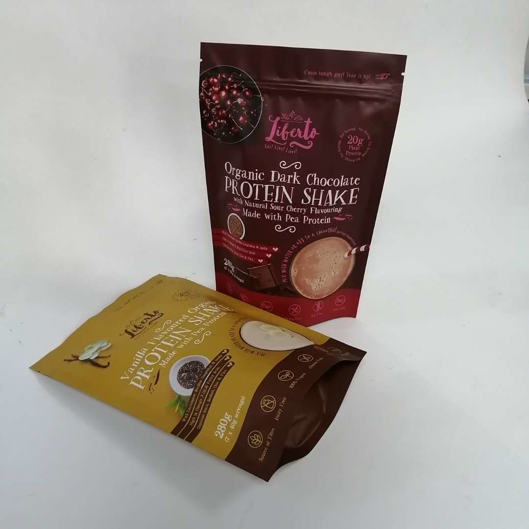 120 마이크론은 광택이 없는 단백질 분말 마일라 Zip 팁을 견딥니다