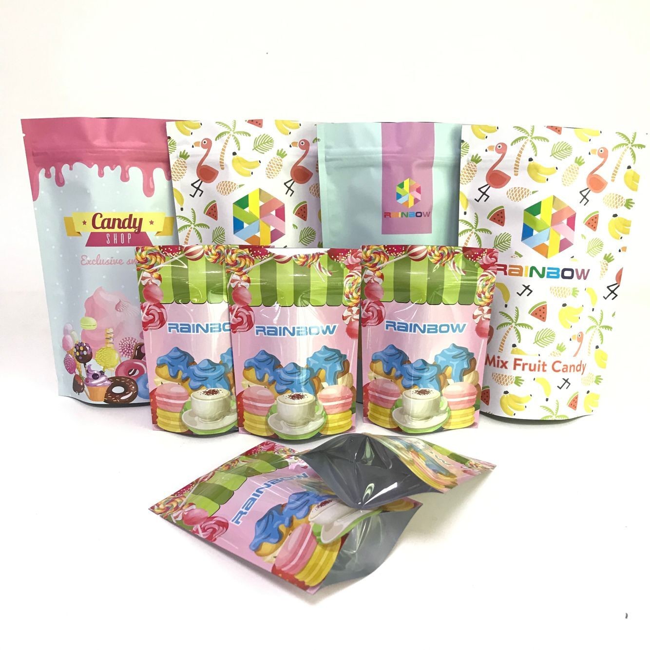 디지털 프린팅은 가방 캔디 패키징 테플론제 백을 보여주는 알루미늄 호일을 견딥니다