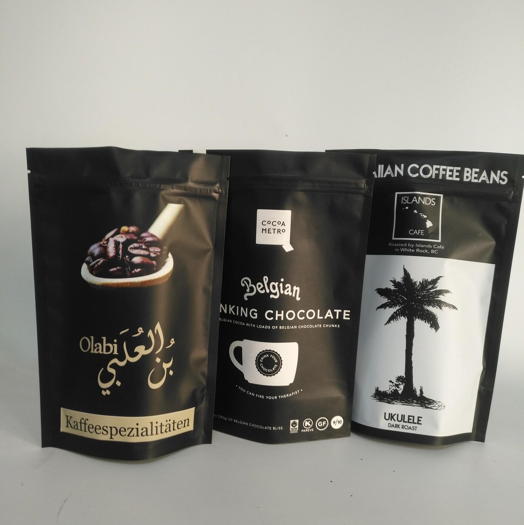 매트 골드 VMPET 300g 알루미늄 호일 지퍼 백 100 미크론