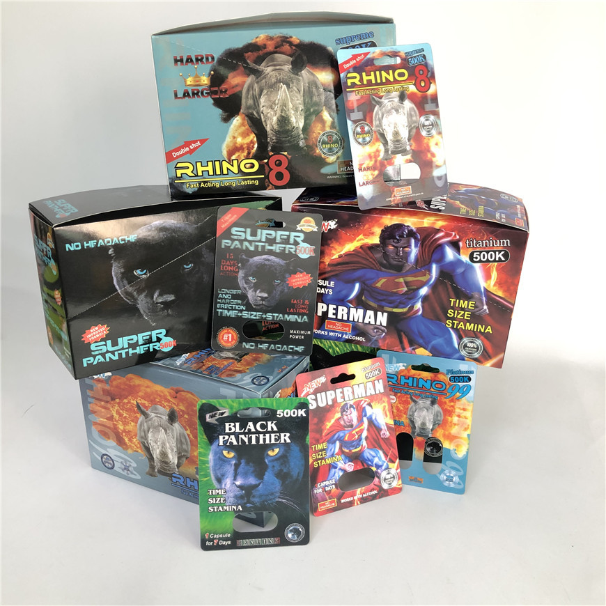 12 밀리미터는 남자 향상 3d 렌티큘러 카드 500K 피임약을 완성합니다