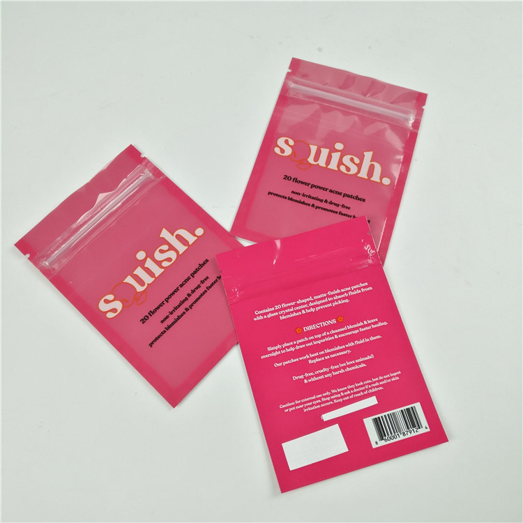 작은 양 명백한 앞 치실은 홀 플라스틱 백 알루미늄 호일 디지털 인쇄 지프 잠금 장치 봉투 패키징을 매답니다