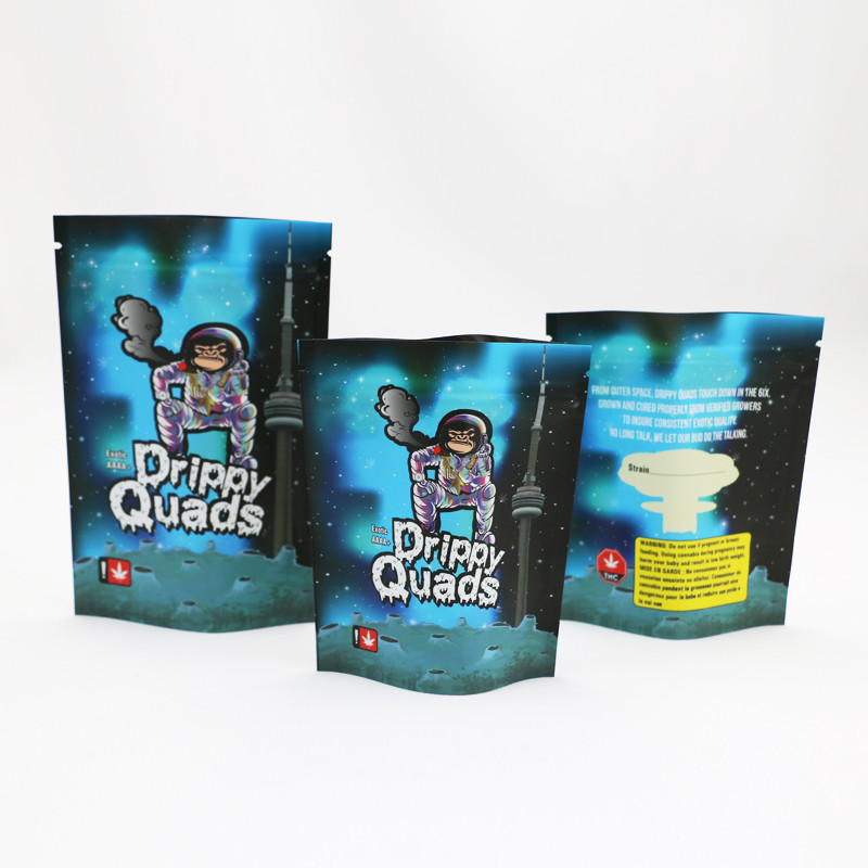 가방을 패키징하는 포일 지퍼 냄새 증명 CMYK 마일라 잡초