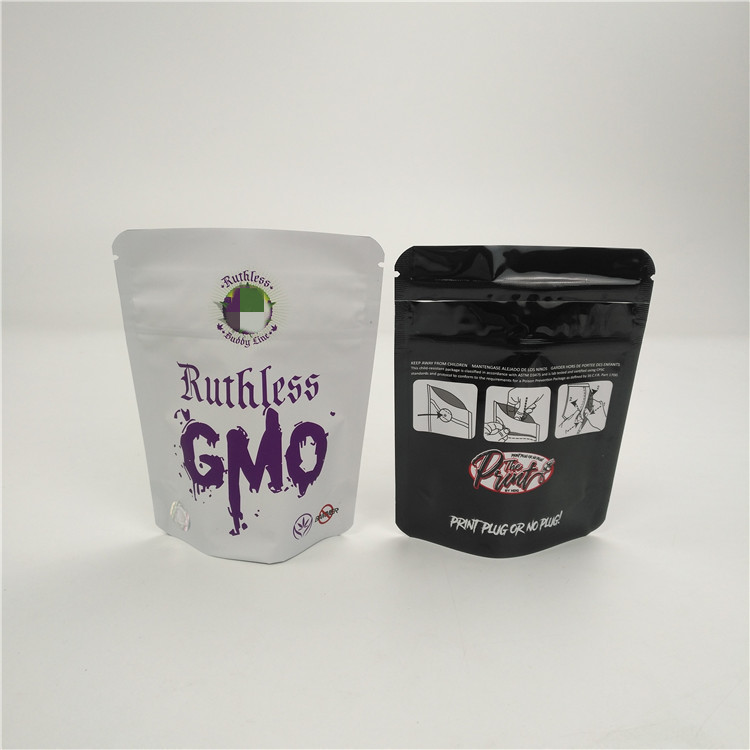 카나비스 삼 VMPET 100 마이크론 CBD 오일 패키징 테플론제 백 3.5g 쿠키