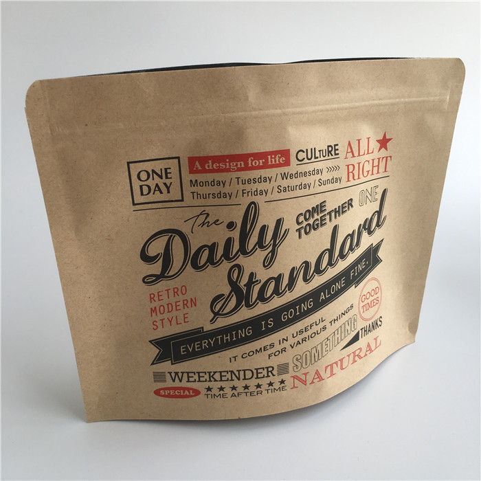 알루미늄 호일 차 크라프트 지 지플록식 가방은 출력된 히트 실을 견딥니다