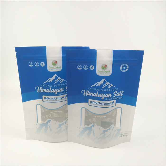 포일 매트를 패키징하는 목욕 소금은 재사용할 수 있는 지플록식 팁을 견딥니다