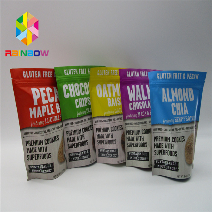 플라스틱 마일라 알루미늄 호일은 지플록식 가방 인쇄된 식품 등급을 견딥니다