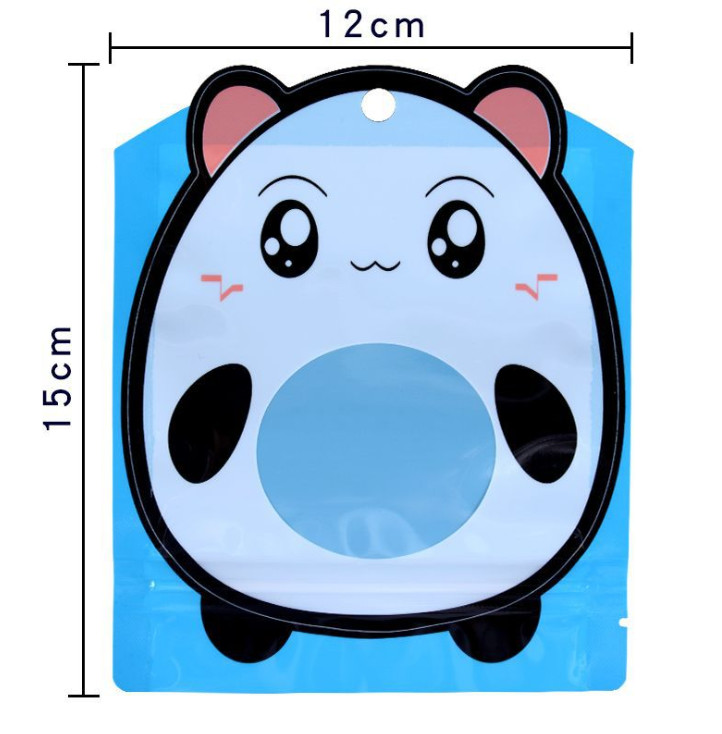 캔디를 위한 불규칙한 형상 3 측면 열 밀봉 플라스틱 백 냄새 증명