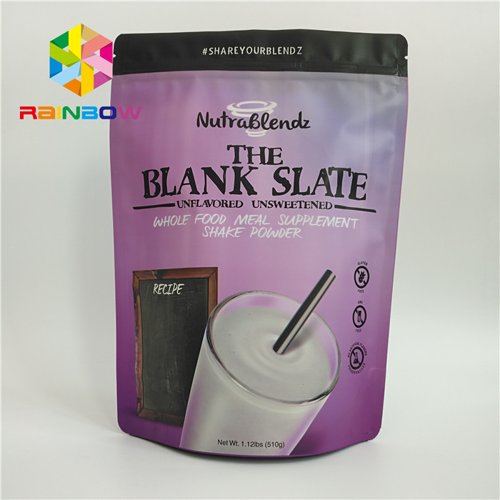 광택이 없는 플라스틱 지프 잠금 장치를 패키징하는 식품은 캔디 견과류를 위한 팁 봉지를 견딥니다