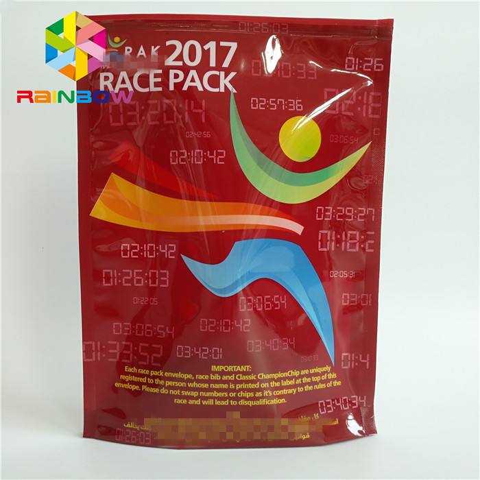 출력되는 것으로 맞춤화된 식품 등급 알루미늄 호일 플라스틱 마일라 스탠디 지퍼 팁